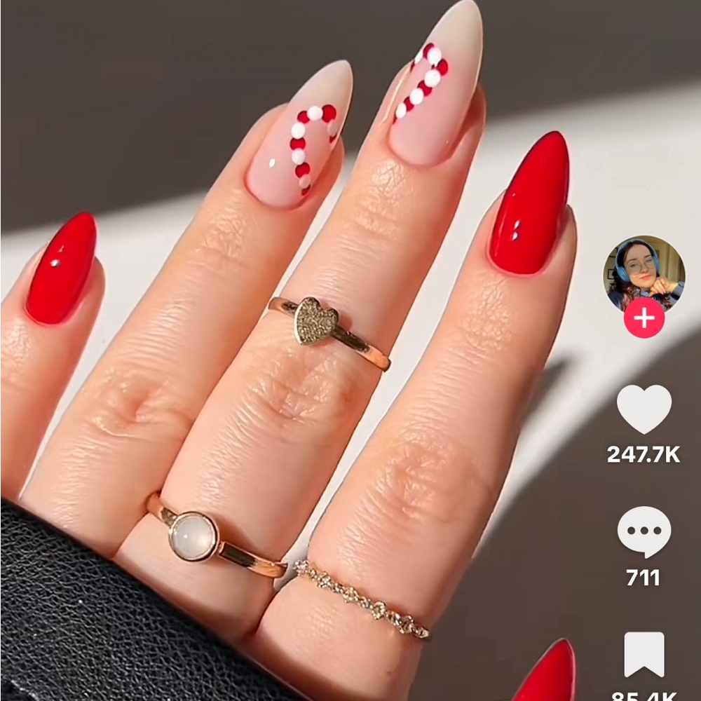 homemade holiday press on nails